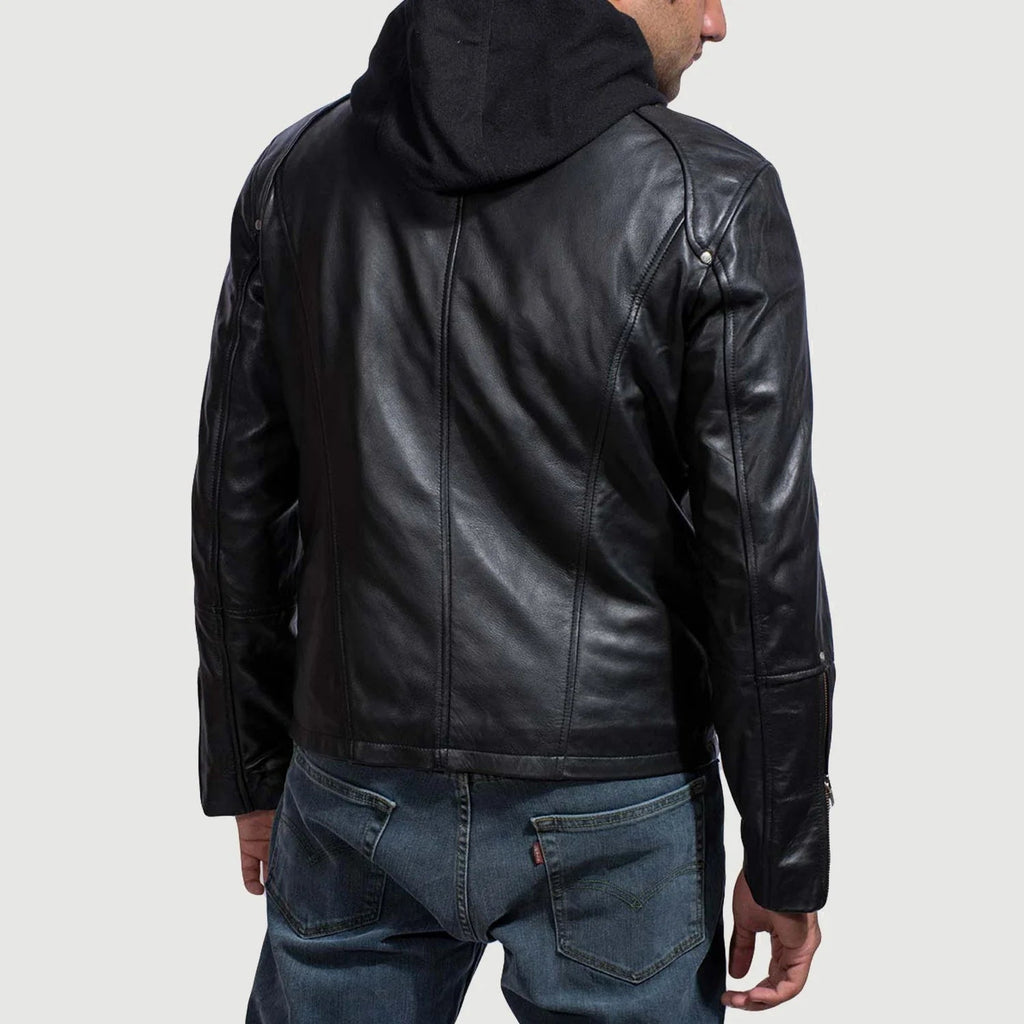 Highland Hooded Leather Jacket