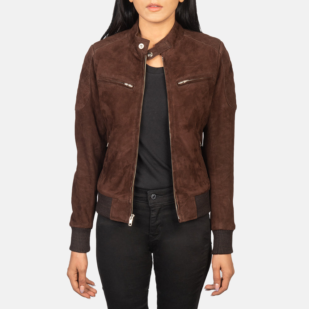 Zenna Classic Leather Bomber Jacket