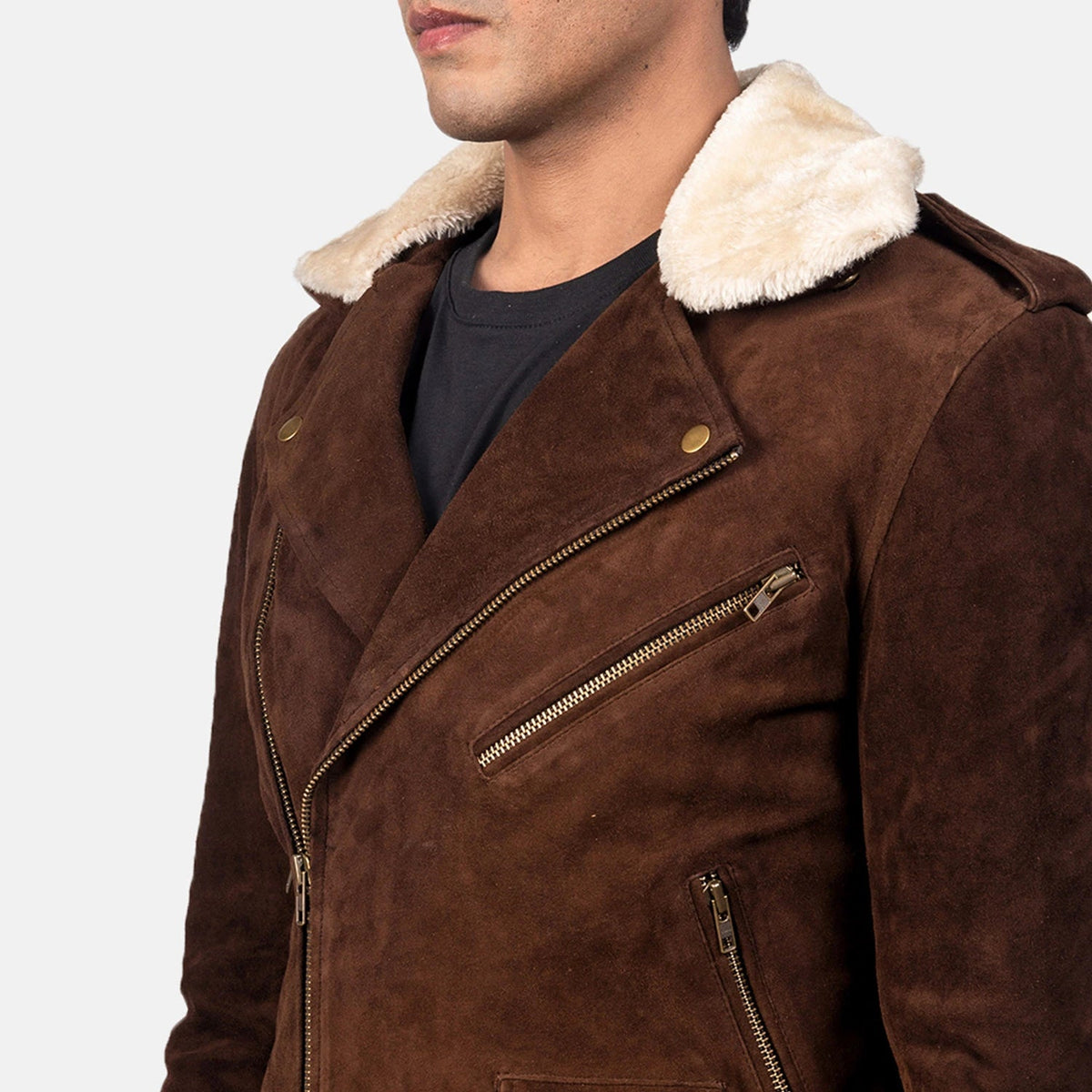 Furton Leather Biker Jacket