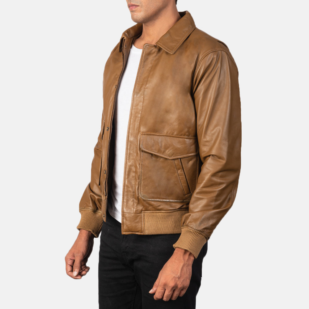 Regent A2 Heritage Leather Bomber Jacket