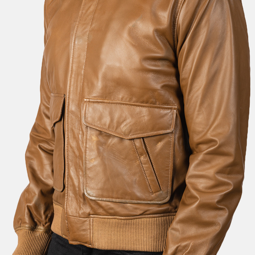 Regent A2 Heritage Leather Bomber Jacket