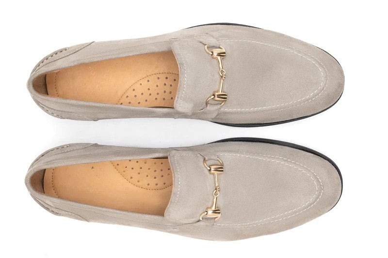Bucklige Suede Leather Loafer Shoes