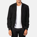 Preston Suede Leather Bomber Jacket