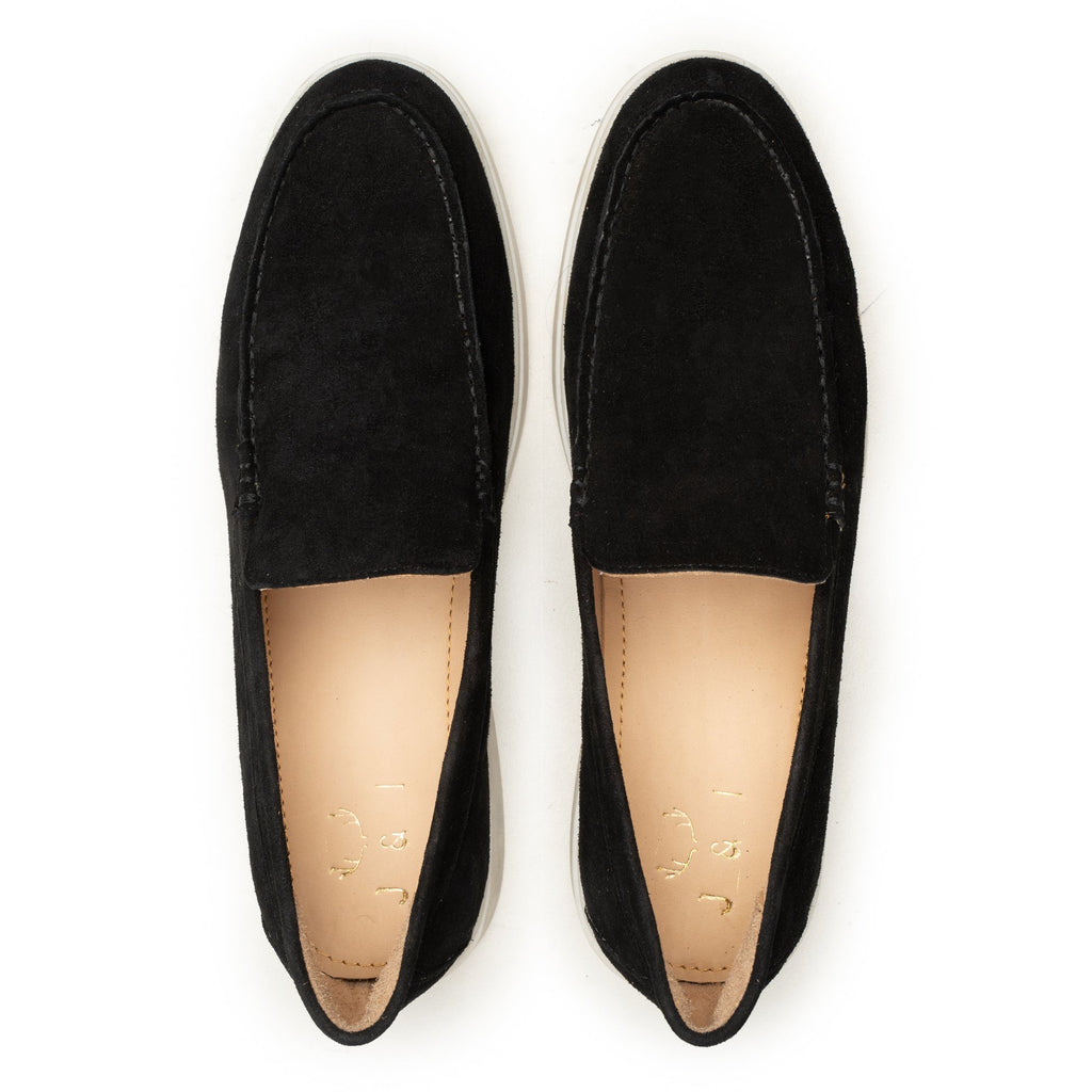 Sorello Black Suede Loafers