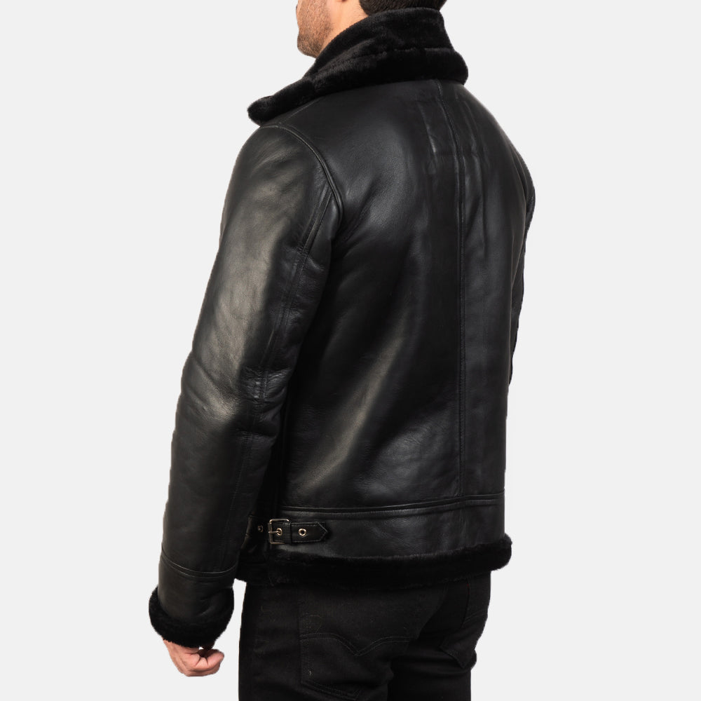 Avalon B-3 Shearling Leather Bomber Jacket