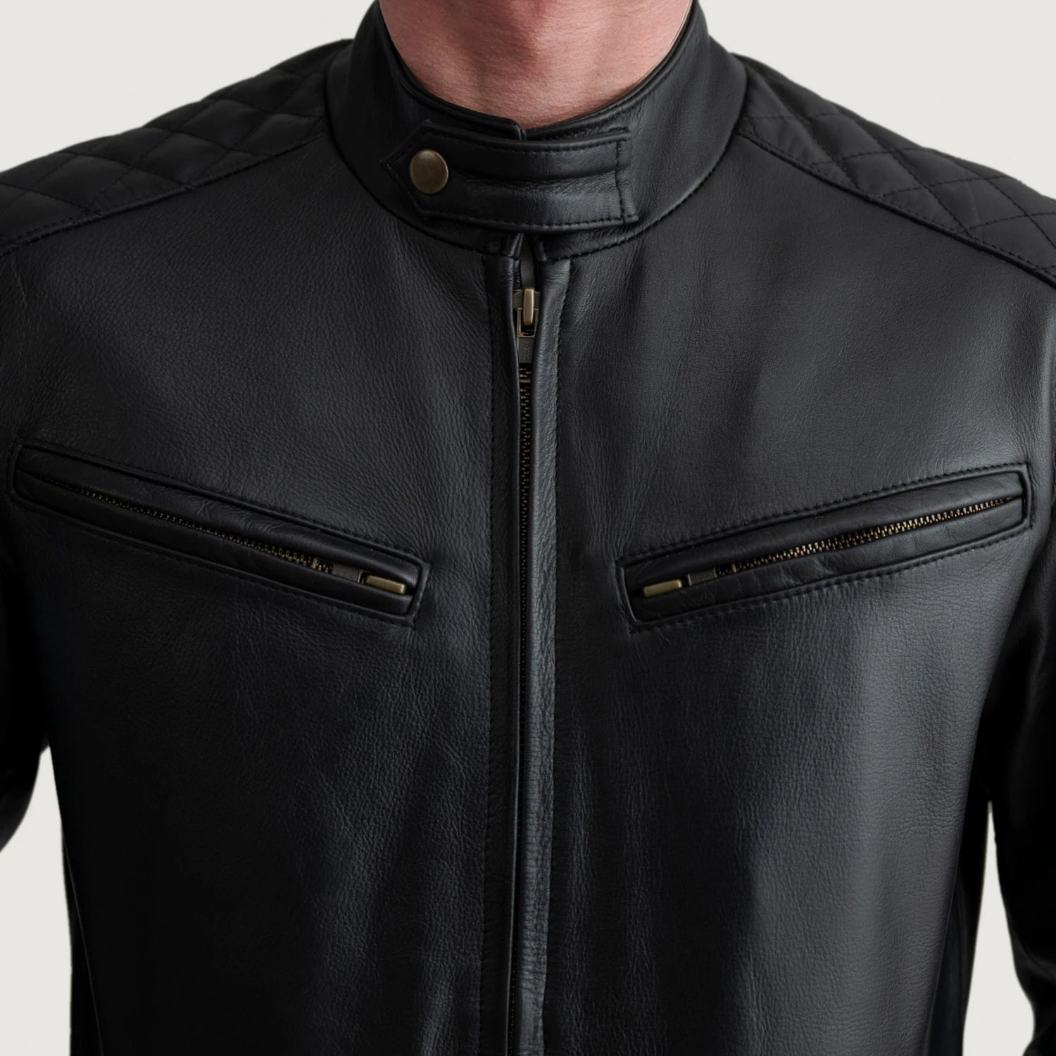 Langford Leather Bomber Jacket