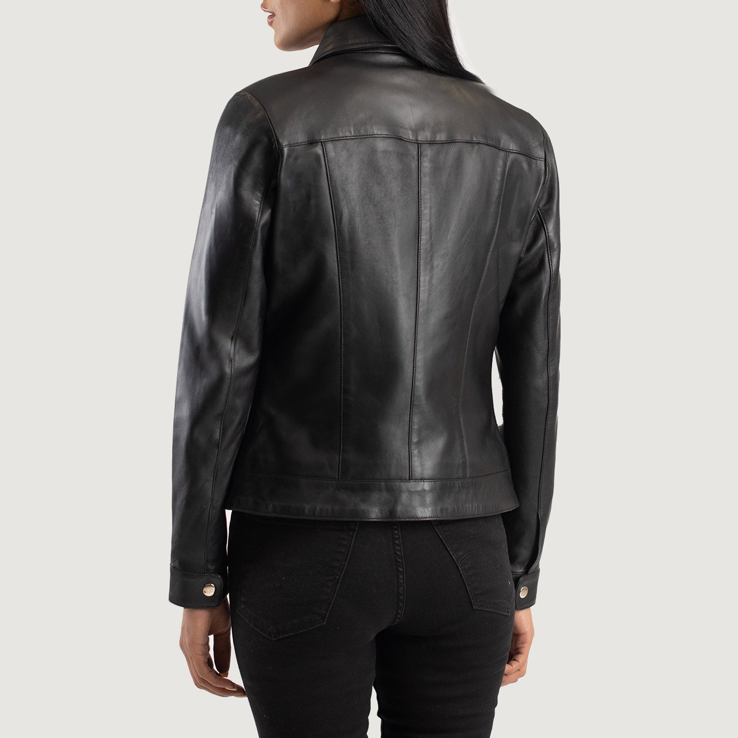 Arden Classic Collar Leather Jacket