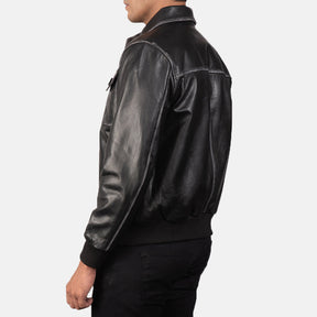 Maverick Classic Leather Bomber Jacket