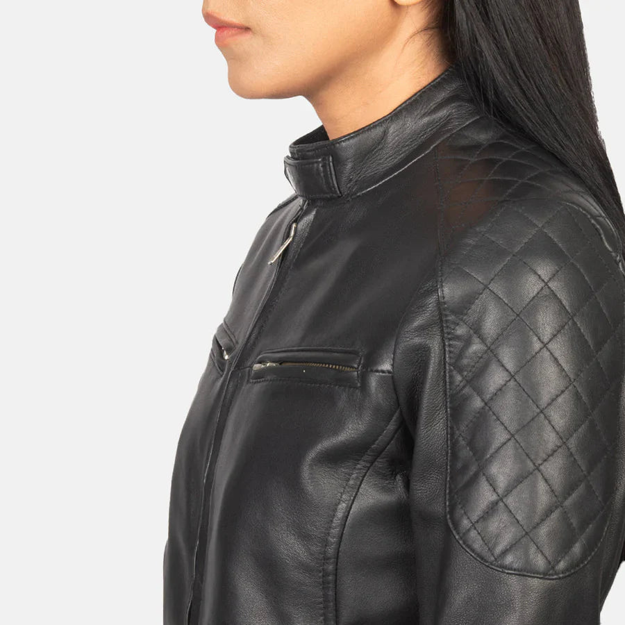 Zenna Classic Leather Bomber Jacket