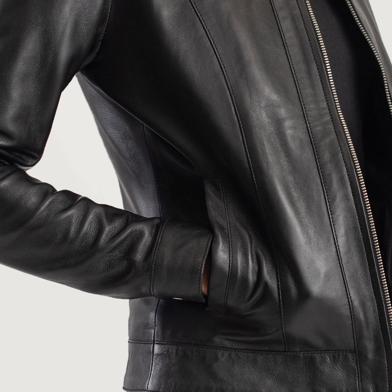 Arden Classic Collar Leather Jacket