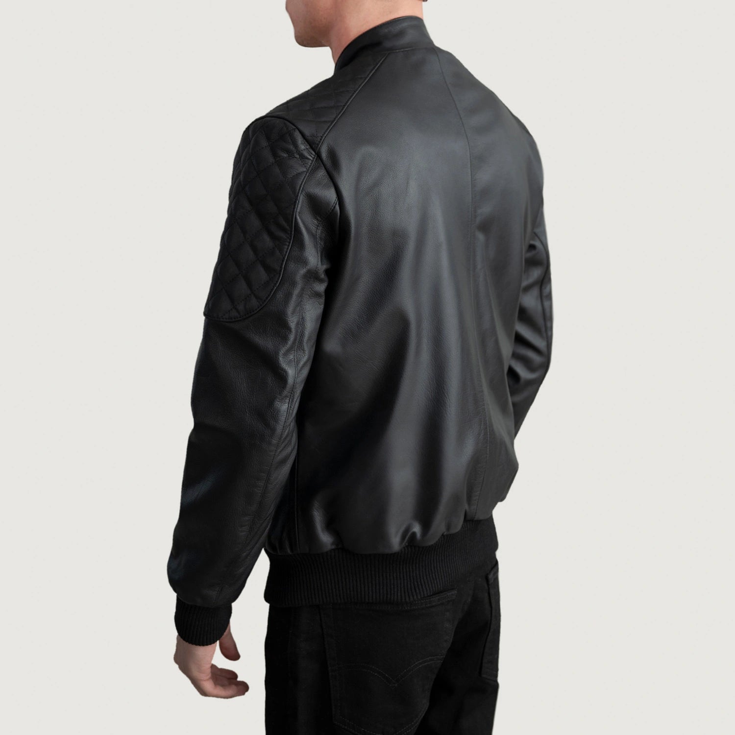 Langford Leather Bomber Jacket