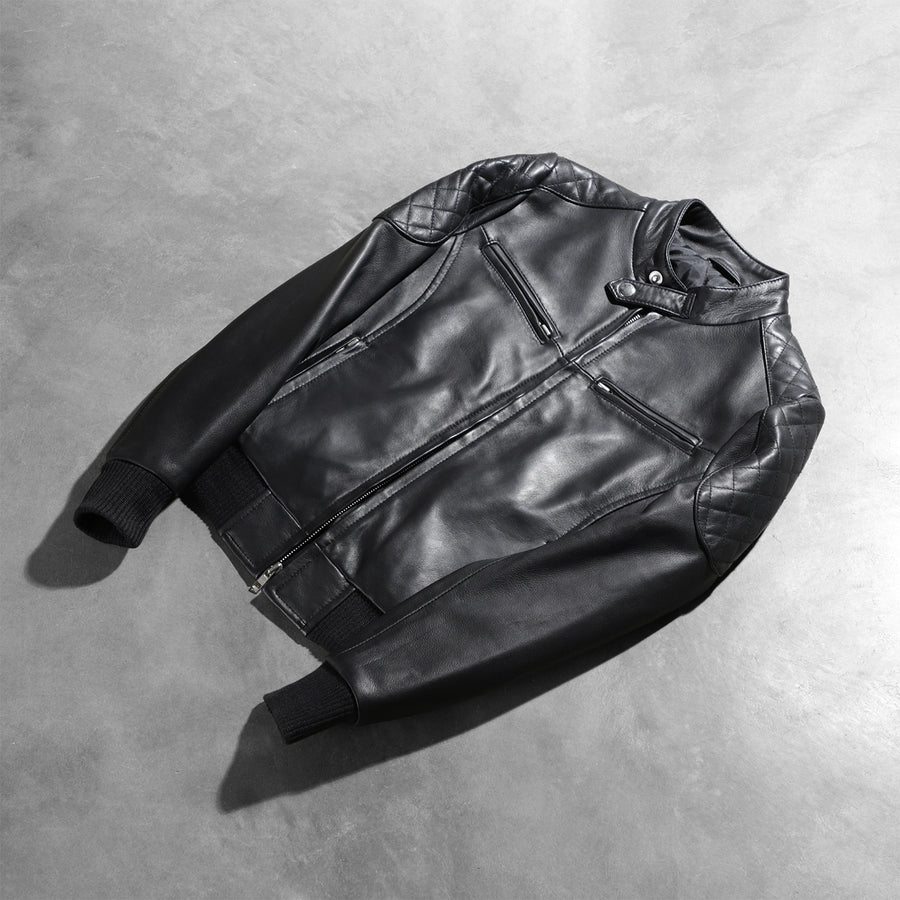 Zenna Classic Leather Bomber Jacket