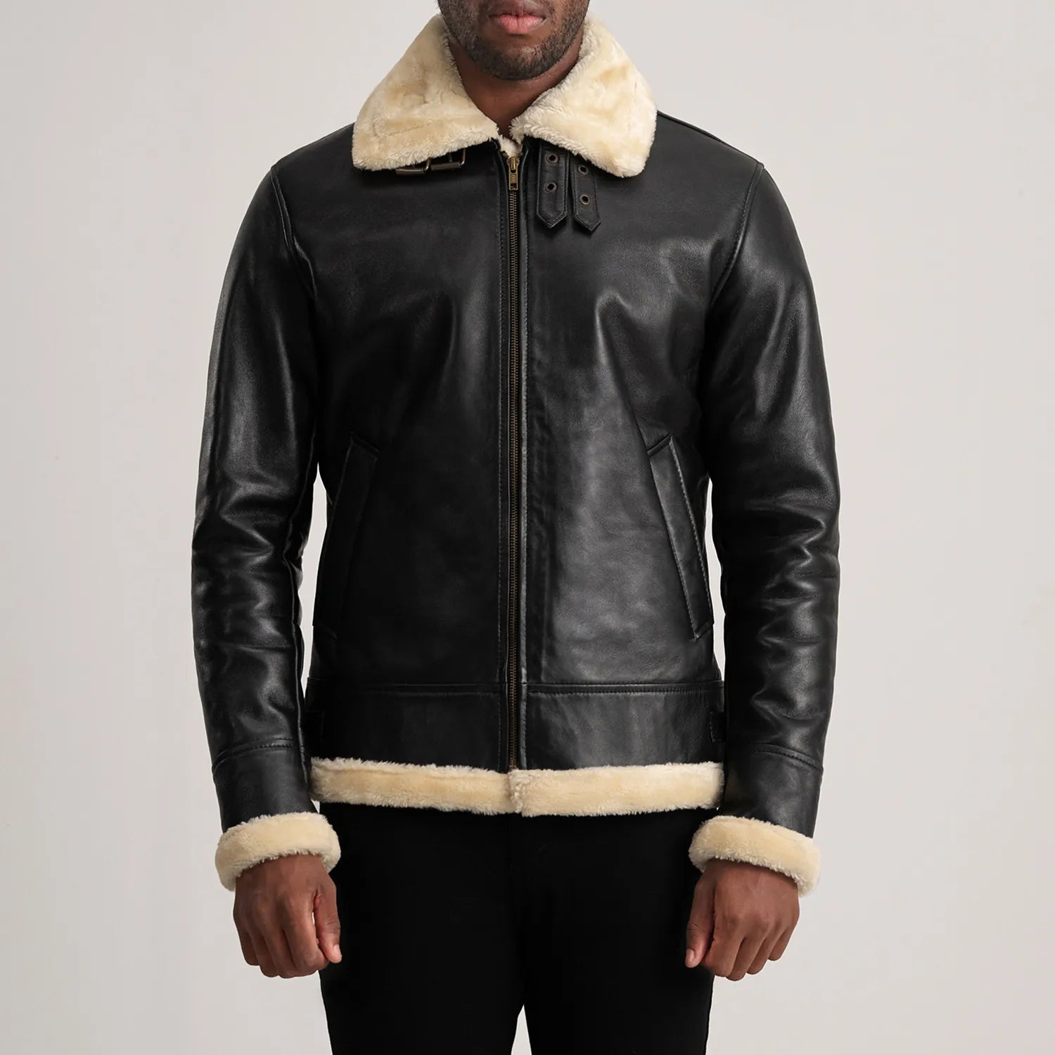 Avalon B-3 Shearling Leather Bomber Jacket