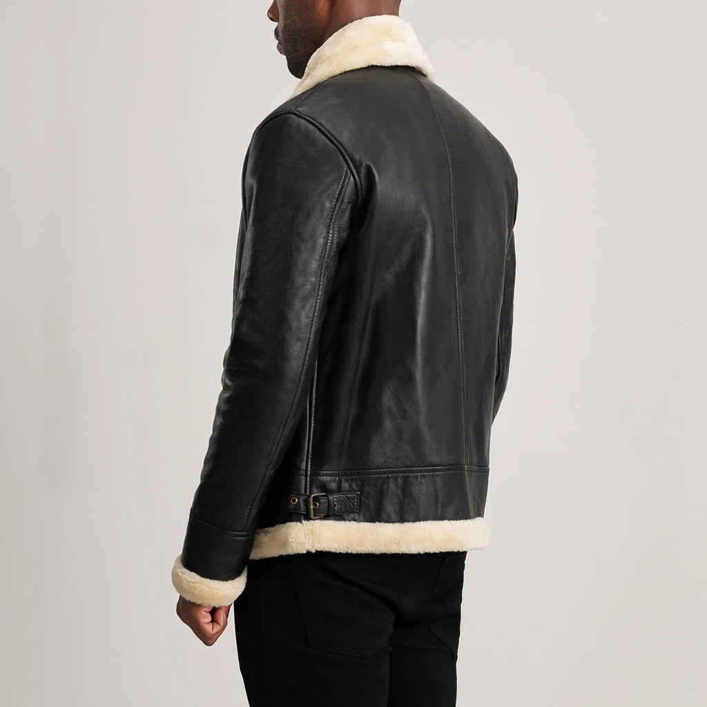 Avalon B-3 Shearling Leather Bomber Jacket