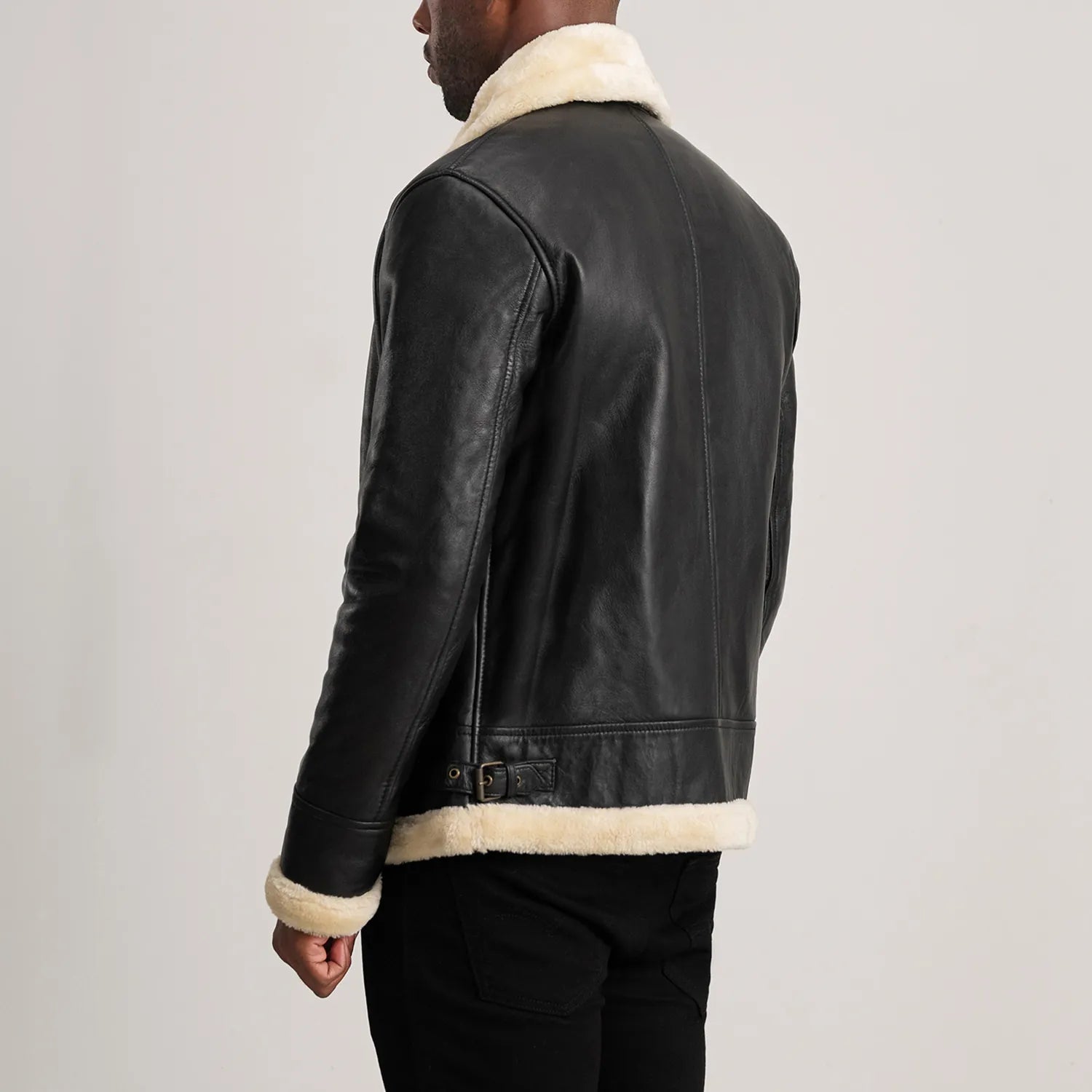 Avalon B-3 Shearling Leather Bomber Jacket