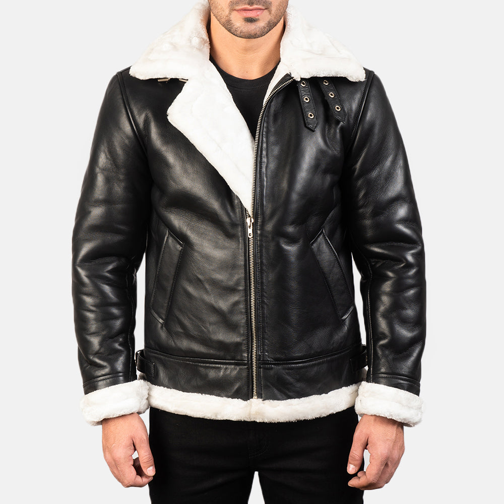 Avalon B-3 Shearling Leather Bomber Jacket