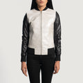 Orion Metallic Leather Bomber Jacket