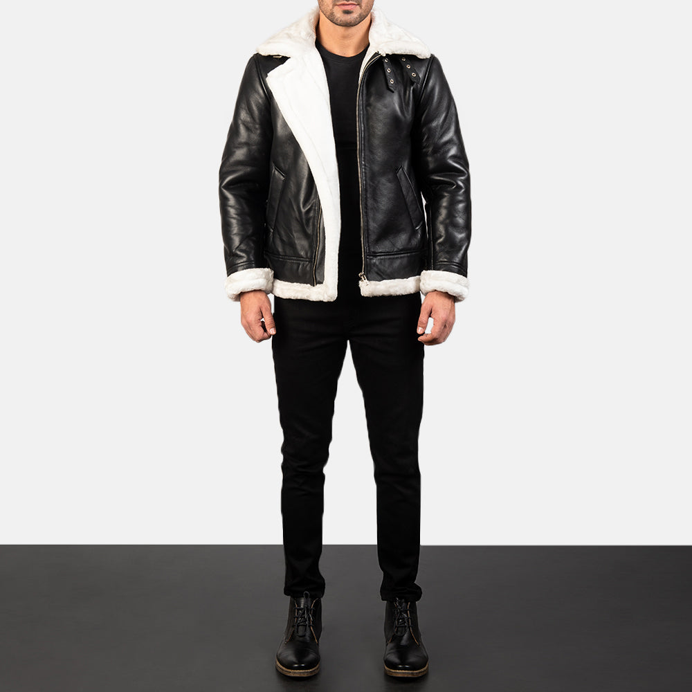 Avalon B-3 Shearling Leather Bomber Jacket