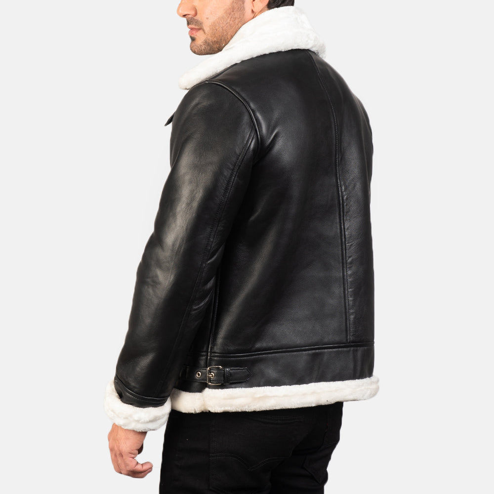 Avalon B-3 Shearling Leather Bomber Jacket