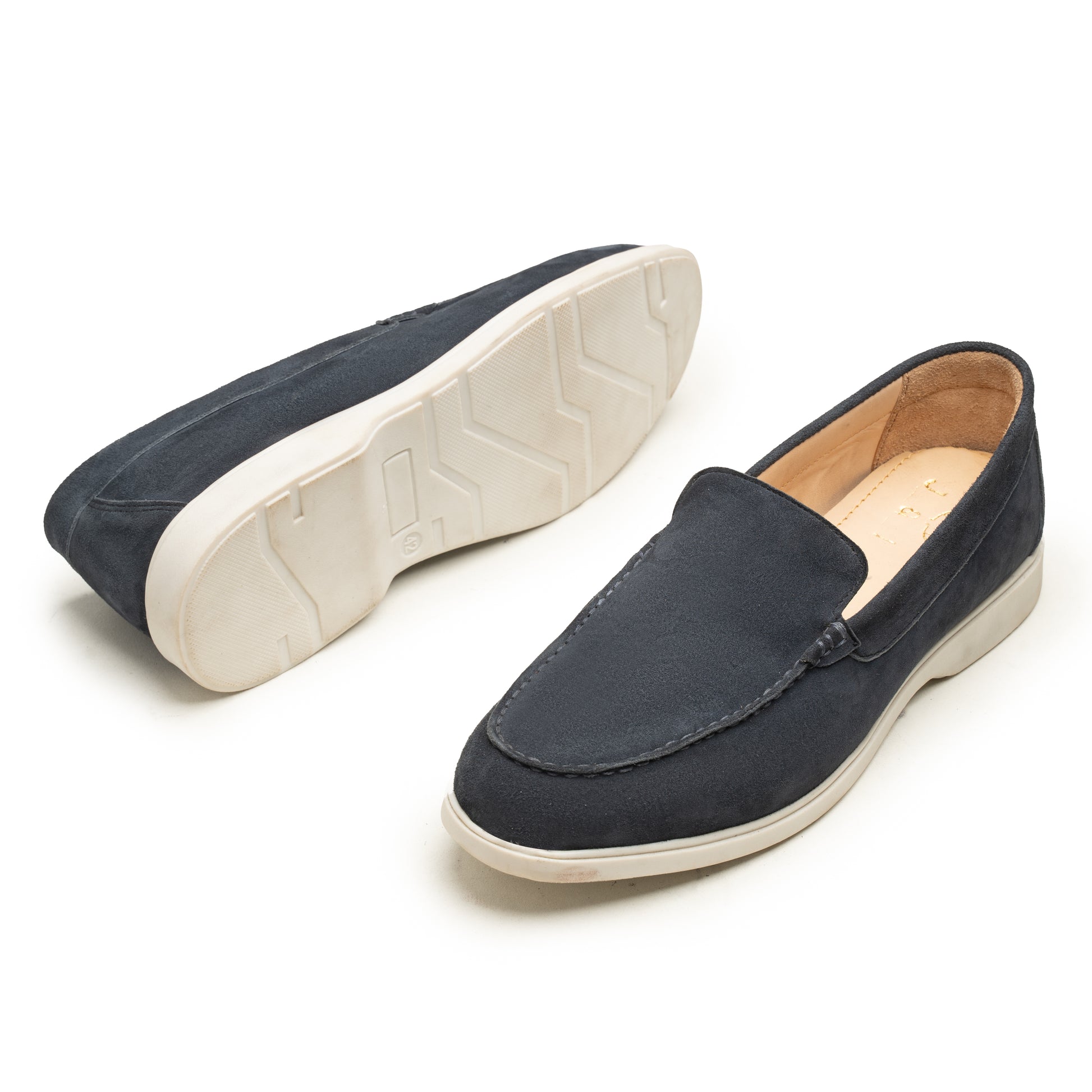 Montego Blue Suede Loafers