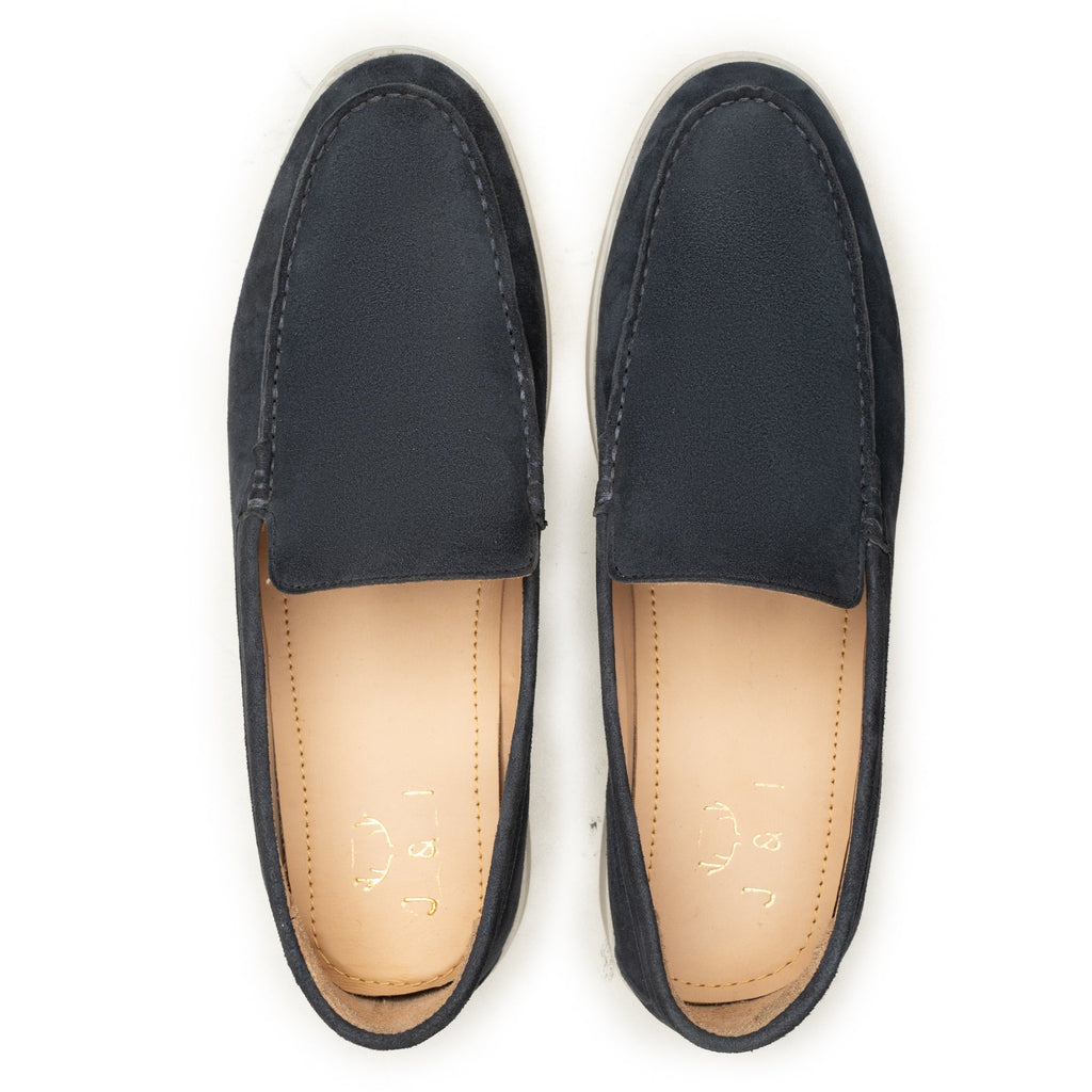 Montego Blue Suede Loafers