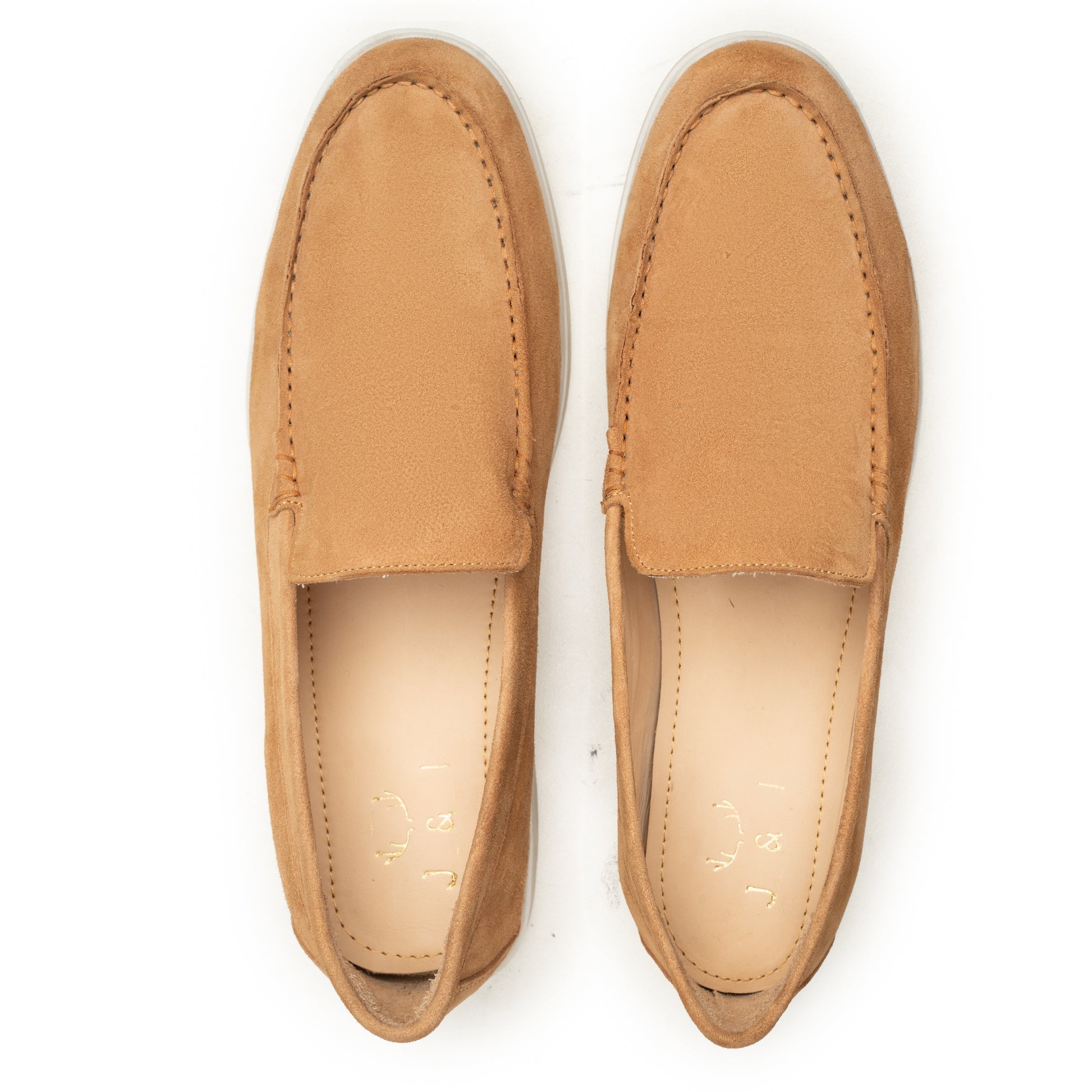 Larevo Brown Suede Loafers