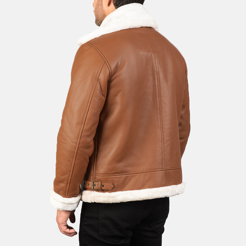 Avalon B-3 Shearling Leather Bomber Jacket