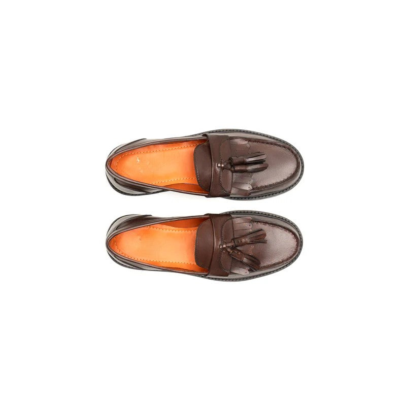 Valaster Premium Textured Leather Loafers