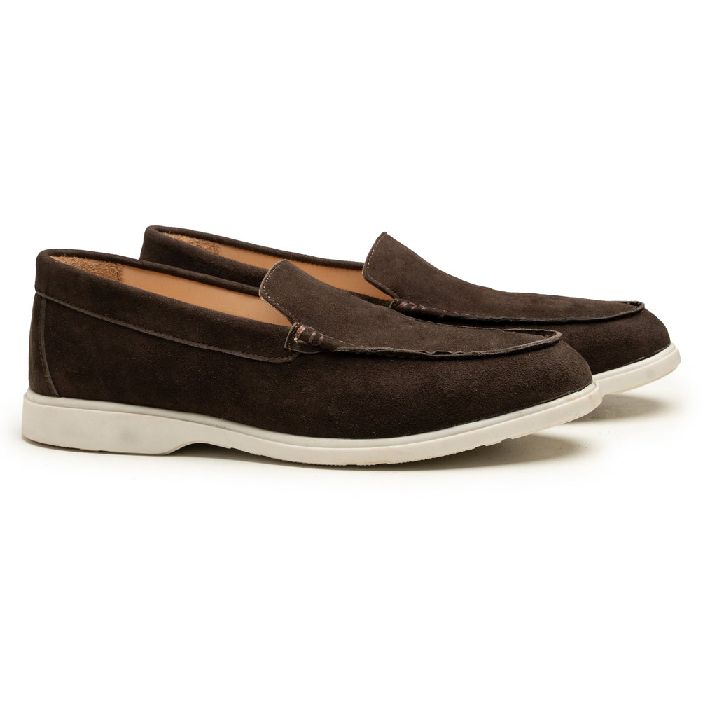 Orvado Dark Brown Suede Loafers