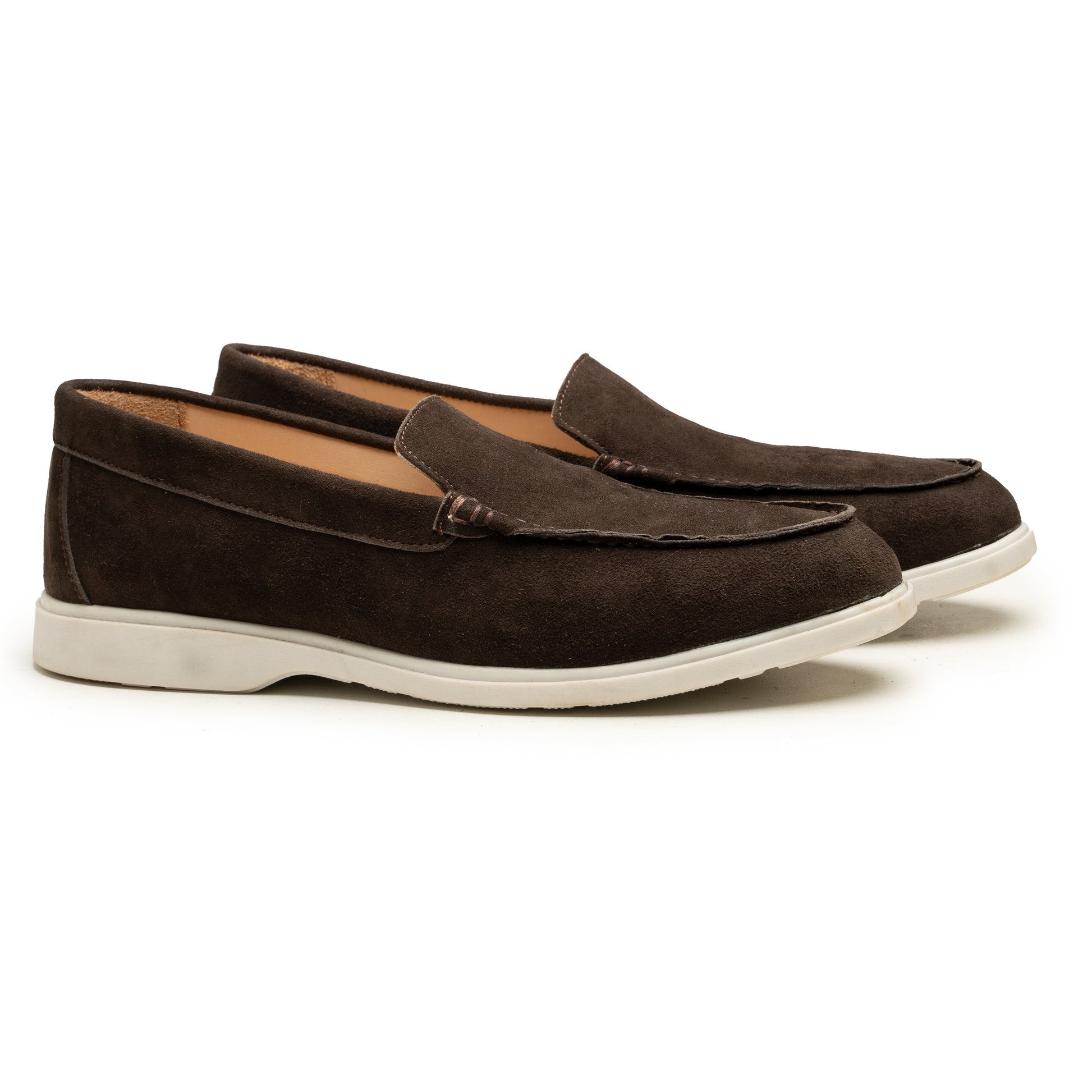 Orvado Dark Brown Suede Loafers