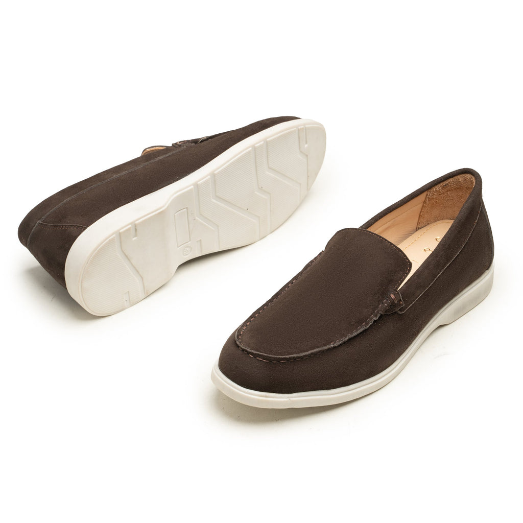 Orvado Dark Brown Suede Loafers