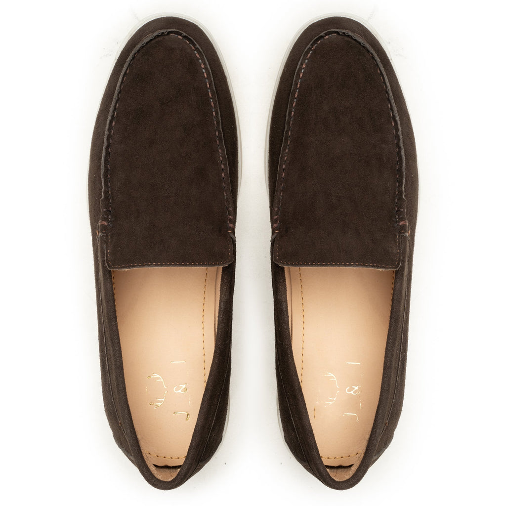 Orvado Dark Brown Suede Loafers