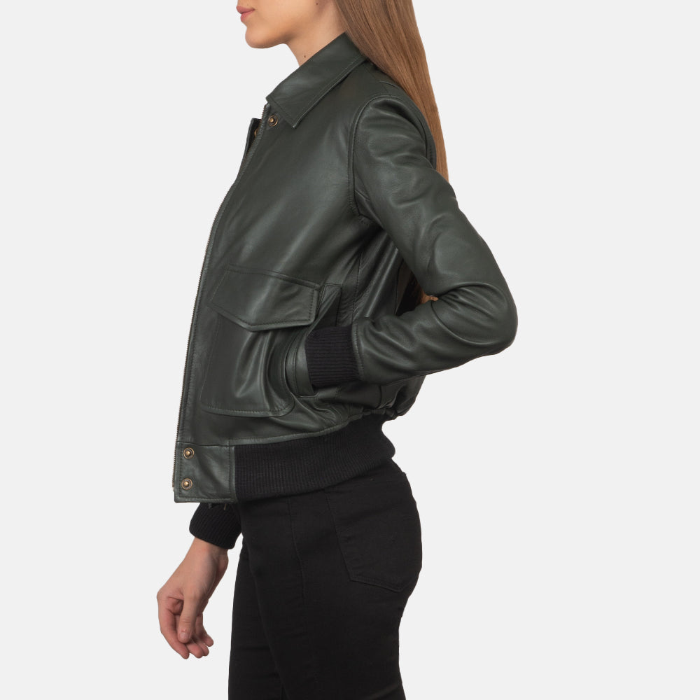 Aviara Heritage Leather Bomber Jacket