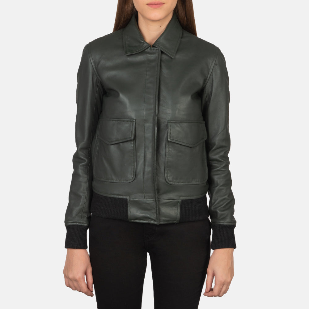 Aviara Heritage Leather Bomber Jacket