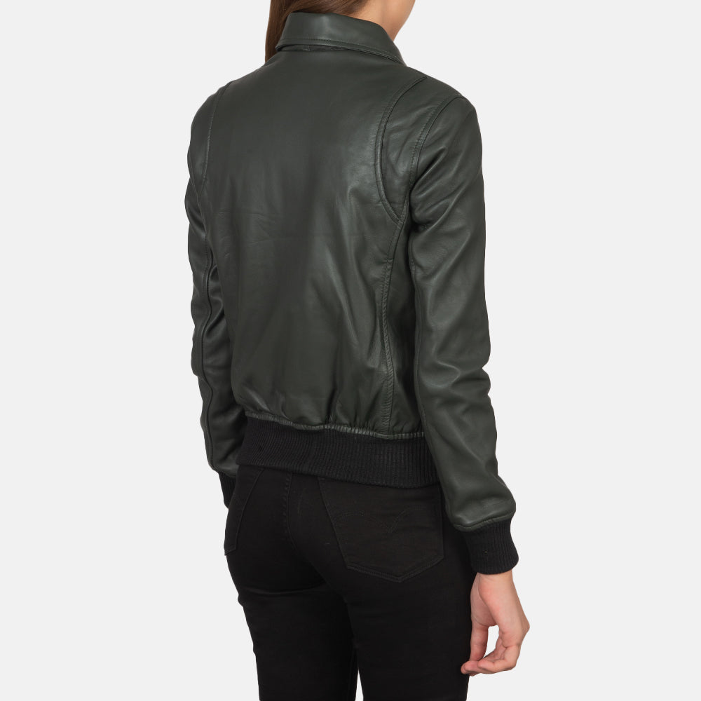 Aviara Heritage Leather Bomber Jacket