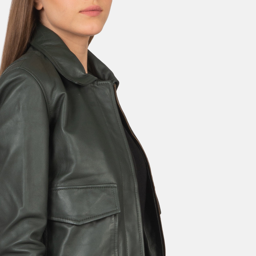 Aviara Heritage Leather Bomber Jacket