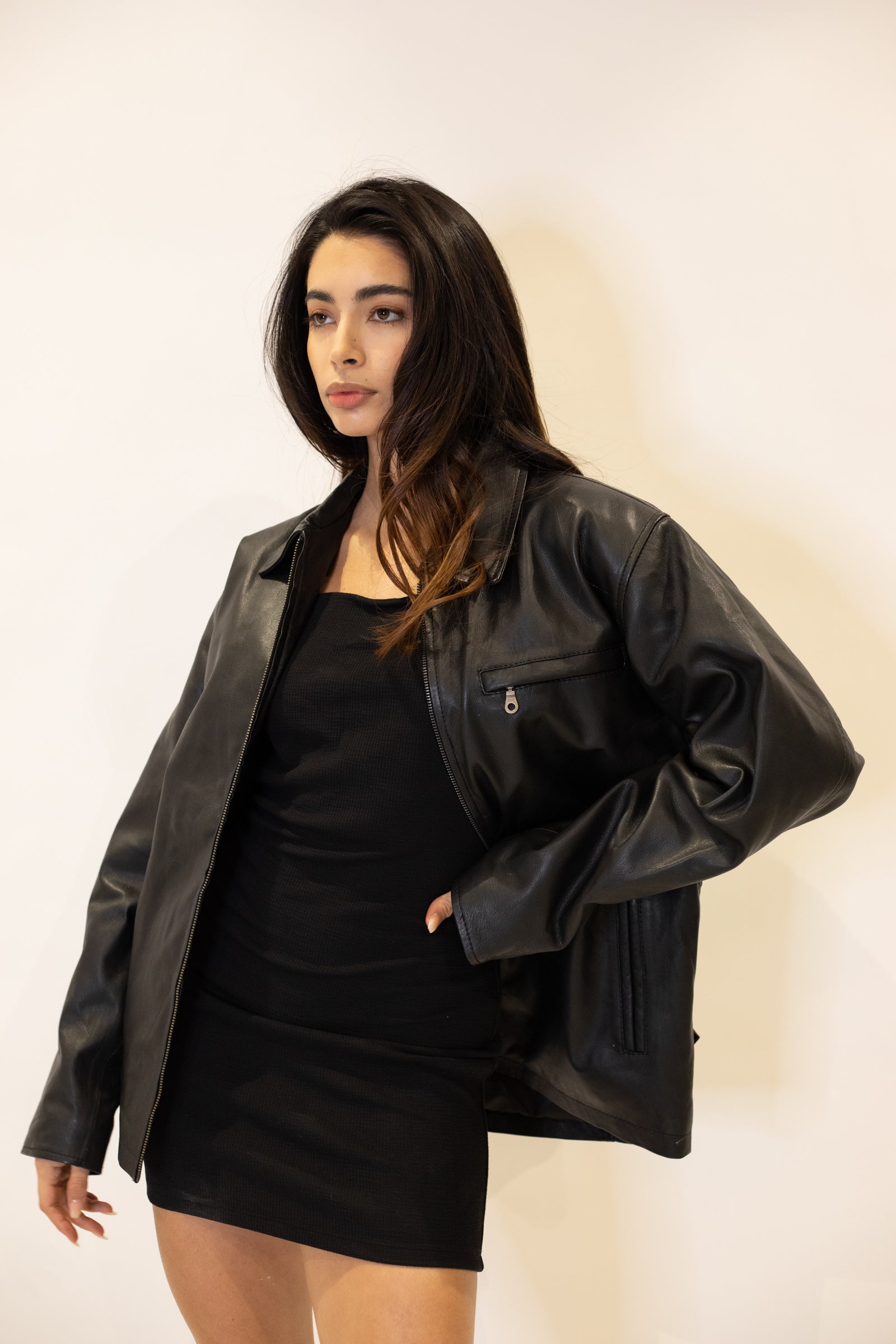 Martelle Oversized 90’s Leather Jacket
