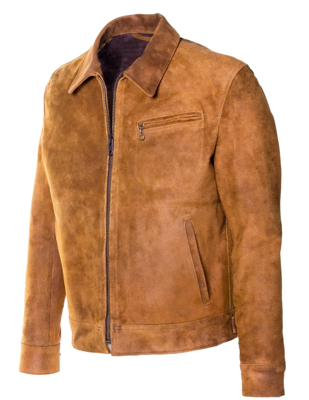 Duke Men's Unlined Rough Out Suede Jacket