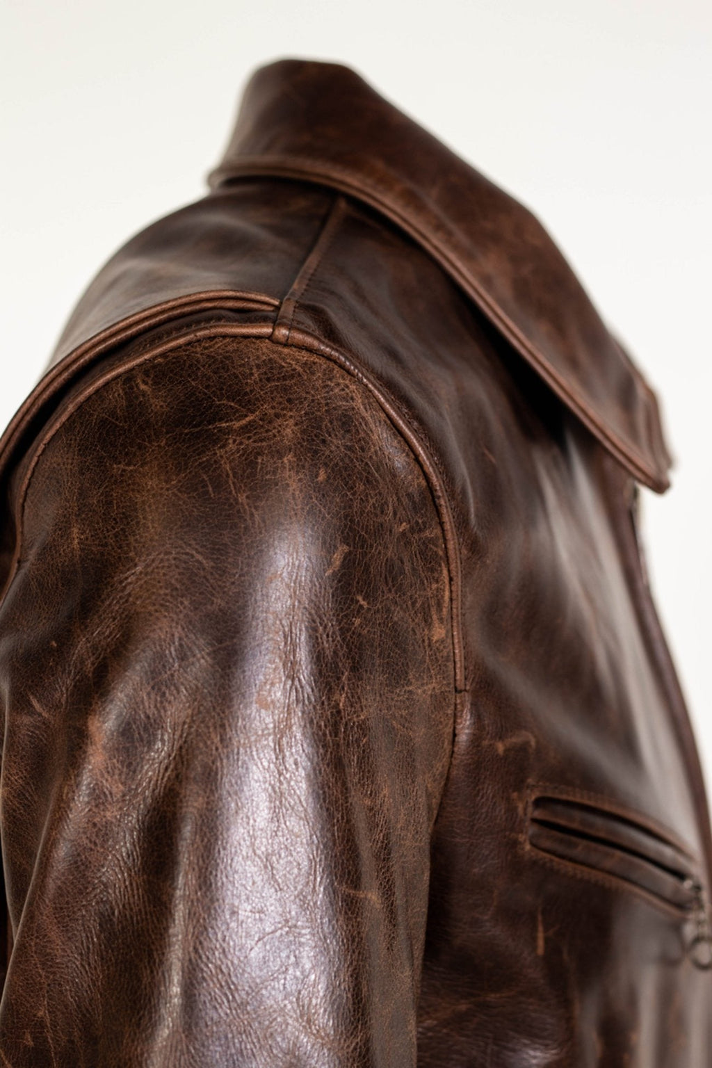 Men's Cowhide Retro Moto Style Jacket