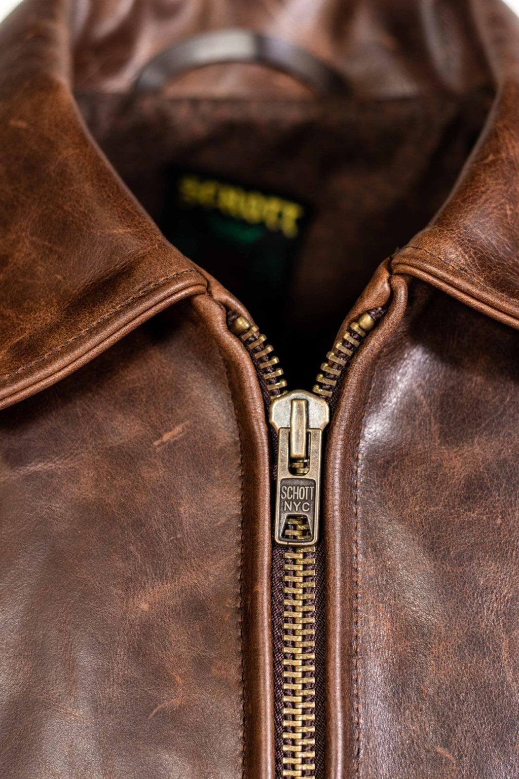 Men's Cowhide Retro Moto Style Jacket