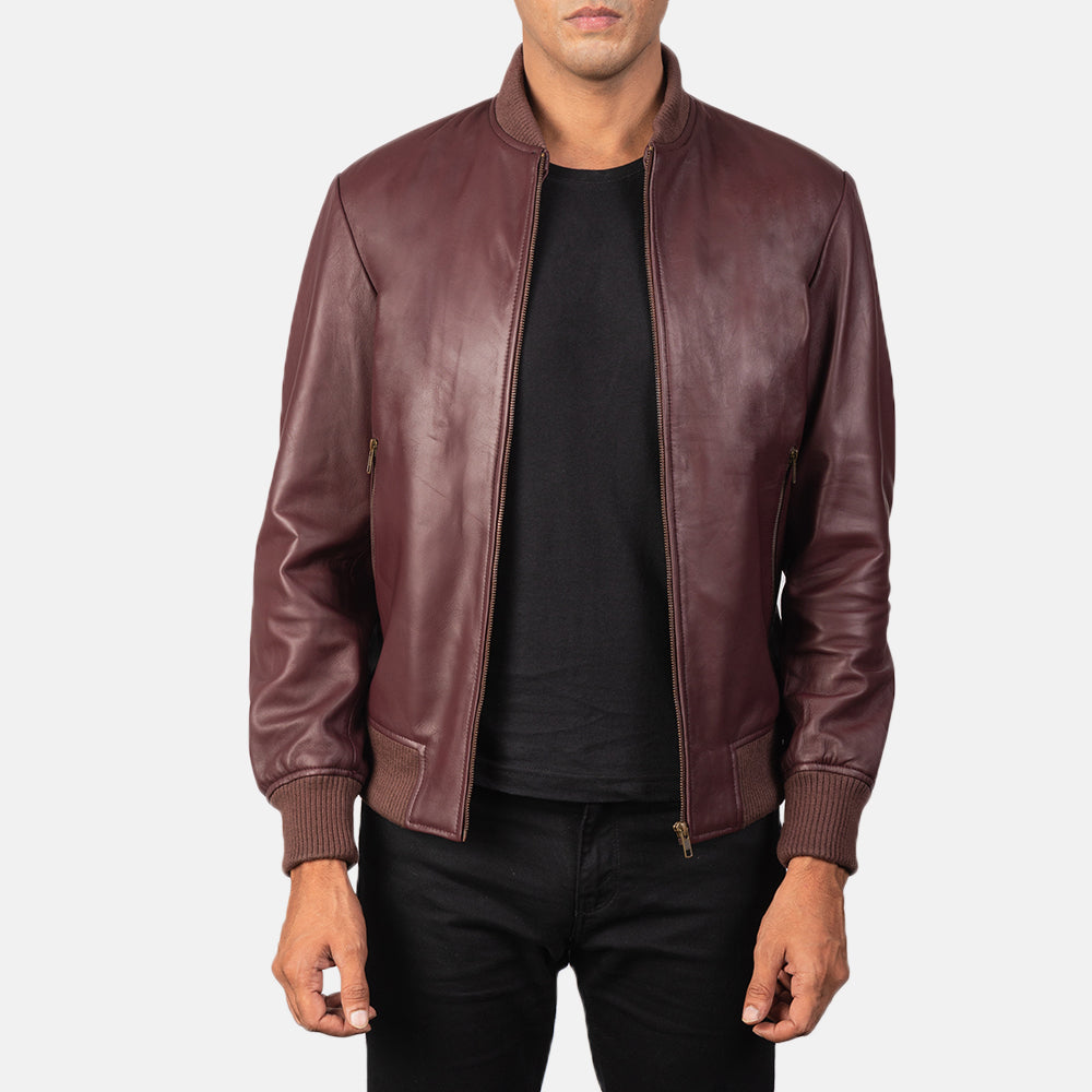Preston Suede Leather Bomber Jacket