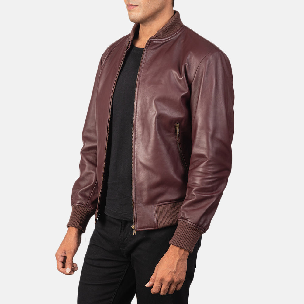 Preston Suede Leather Bomber Jacket