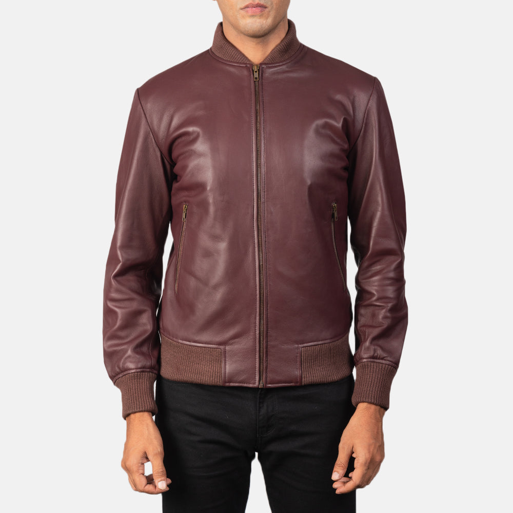 Preston Suede Leather Bomber Jacket