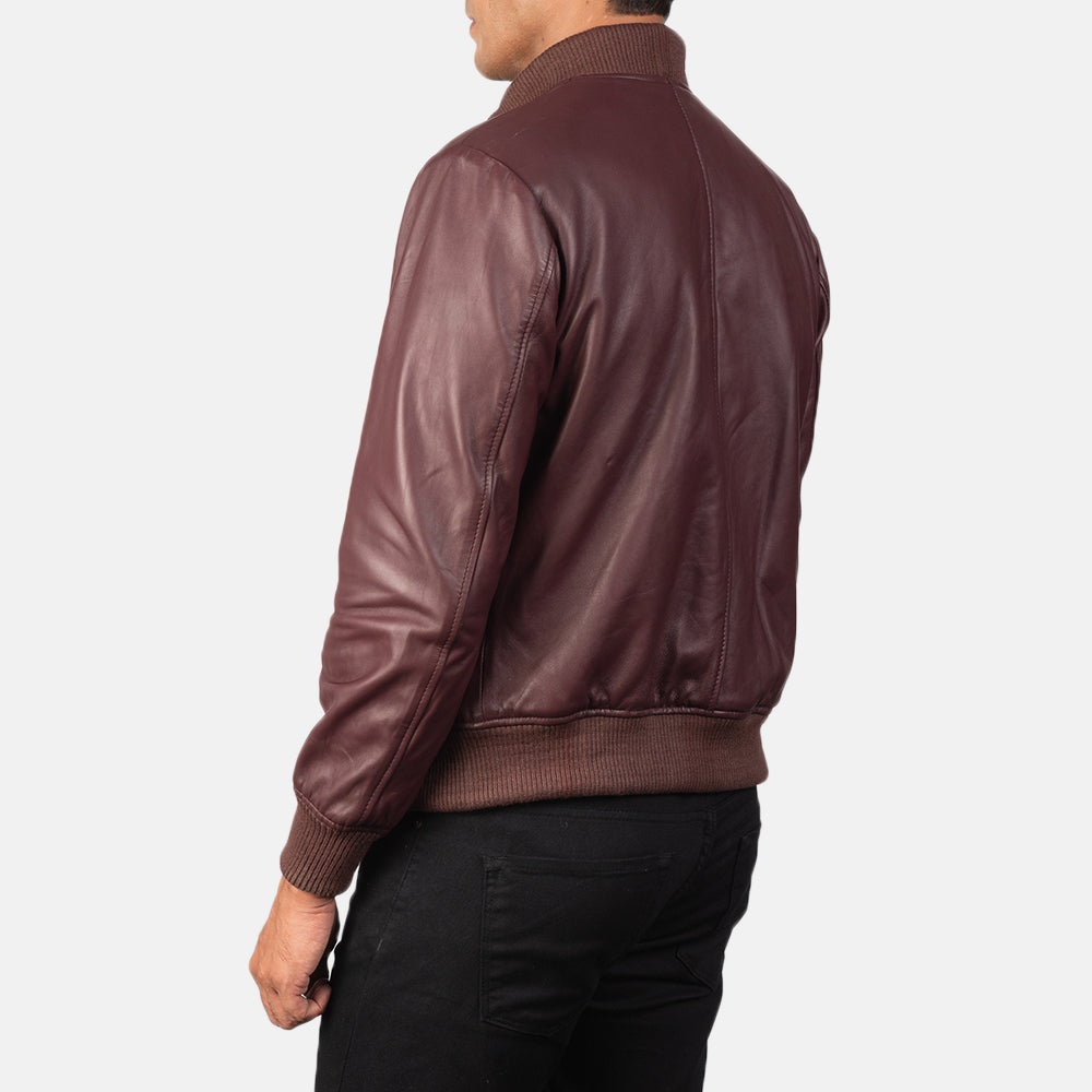 Preston Suede Leather Bomber Jacket