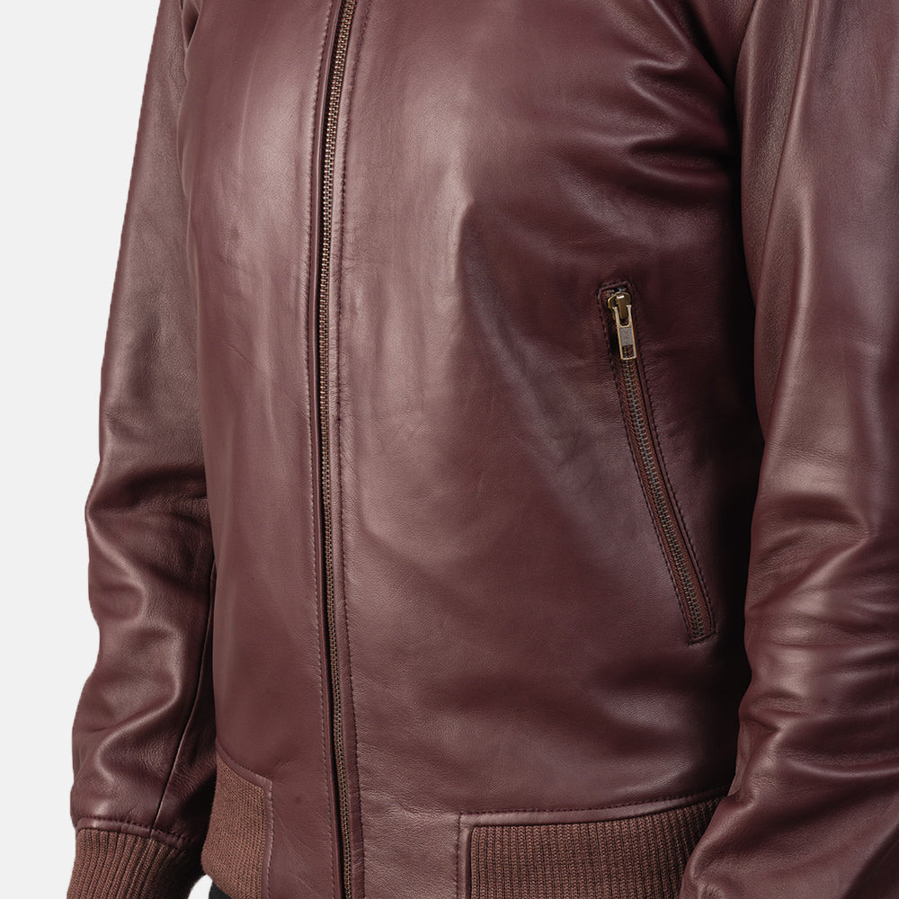 Preston Suede Leather Bomber Jacket