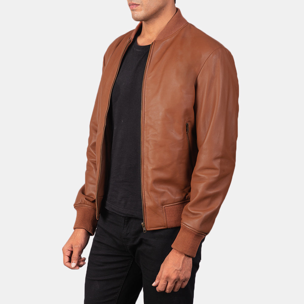 Preston Suede Leather Bomber Jacket