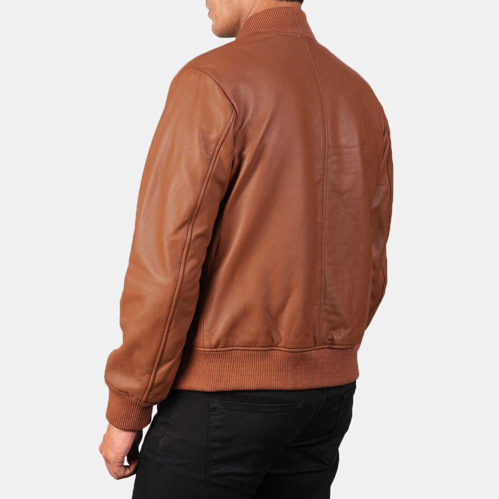 Preston Suede Leather Bomber Jacket
