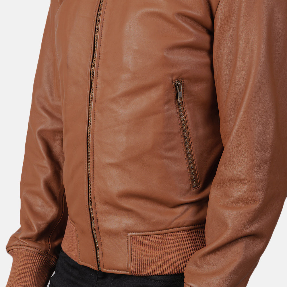 Preston Suede Leather Bomber Jacket