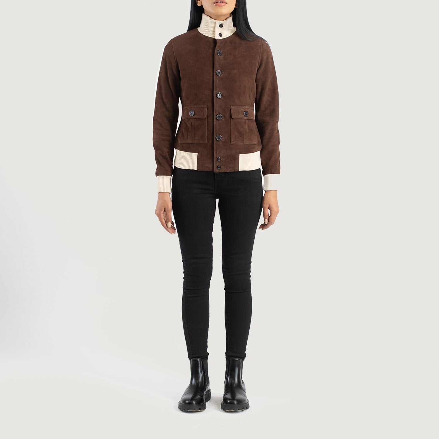 Arden Classic Suede Bomber Jacket