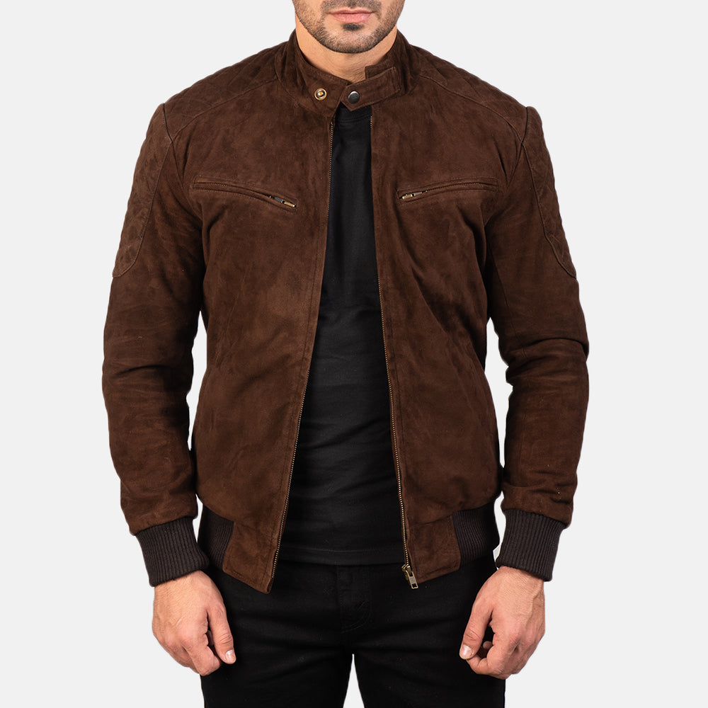 Langford Leather Bomber Jacket